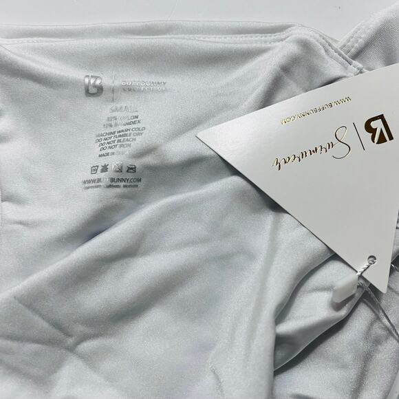 BuffBunny Collection White One Piece Swimsuit Size Small NWT - Picture 5 of 6